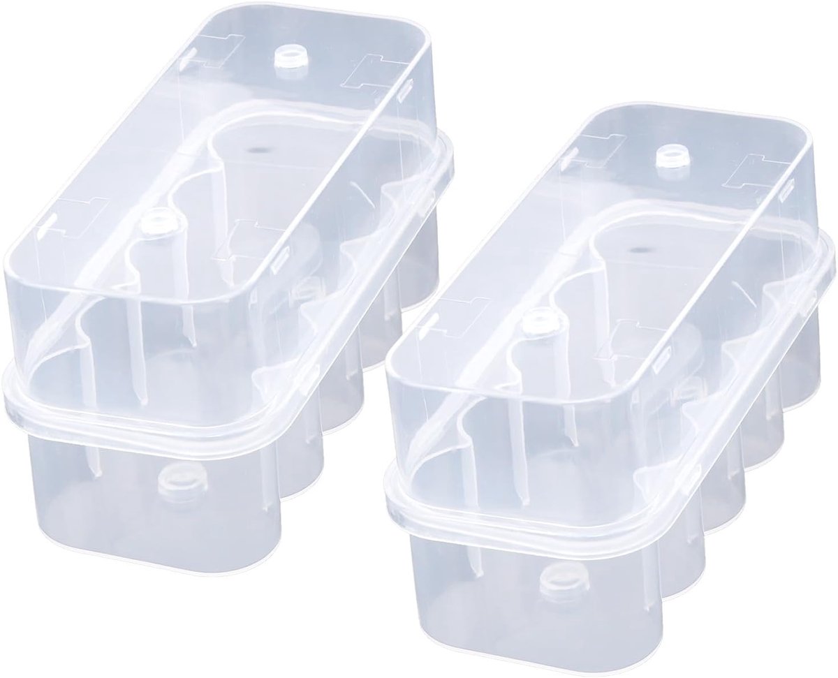 2st 5ml Peptideflesjes Organizer voor in de Koelkast, Duurzame Opbergdoos met 10 Vakjes Peptideflesjes 5ml Flesjes Organizer Geschikt voor Opslag en Organisatie