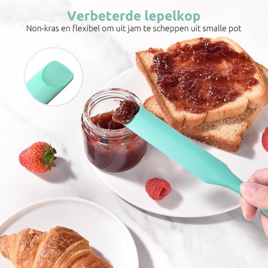 Jar Spatula, Voedselveilig Kleine Siliconen Spatel (Wintertaling) — afbeelding 4