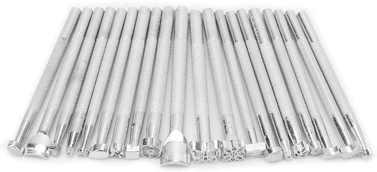 20st Lederen Reliëfgereedschap Set Lederen Multi-vorm Lederen Stempel Set Metalen Patroon Stempel Punch Tools
