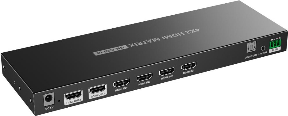 HDMI 4x2 matrix switch - Allteq
