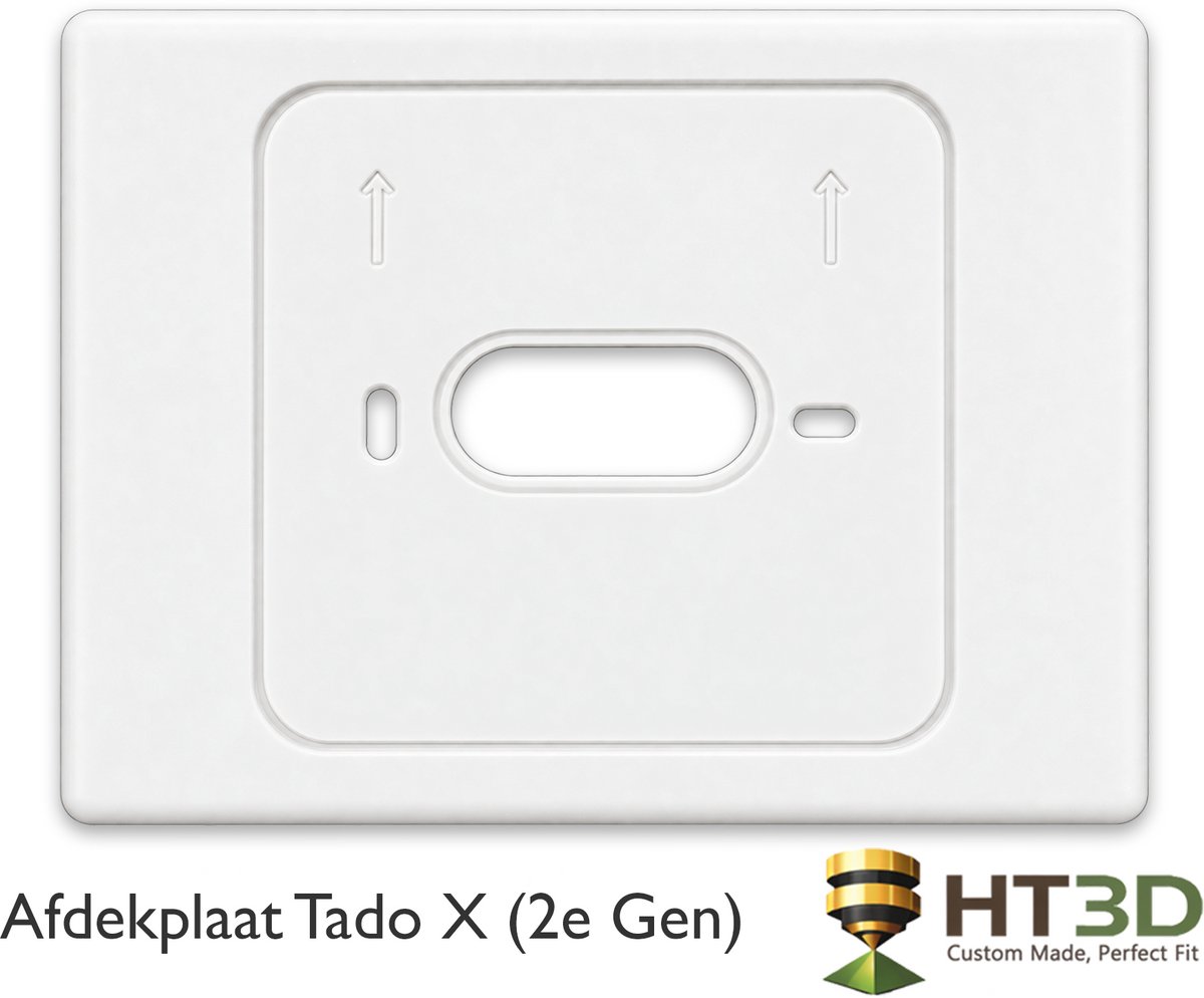 Afdekplaat Tado X 2e Gen - Wit - Tado Thermostaat - 2e Generation - Kamerthermostaat - Thermostaat - Muurplaat - Afdekraam - Grondplaat - Houder - HT3D