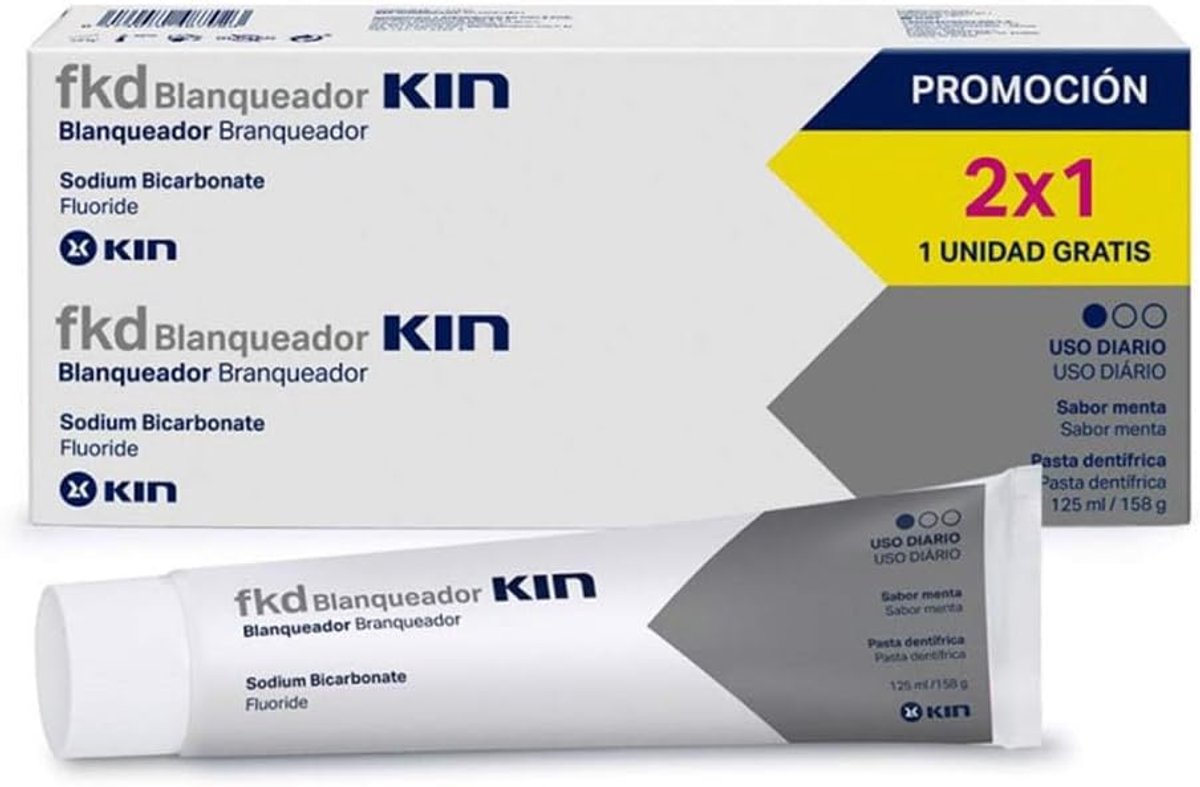 Kin Fkd Pasta Blanqueador Duplo, 2 x 125 ml - ShopVlot