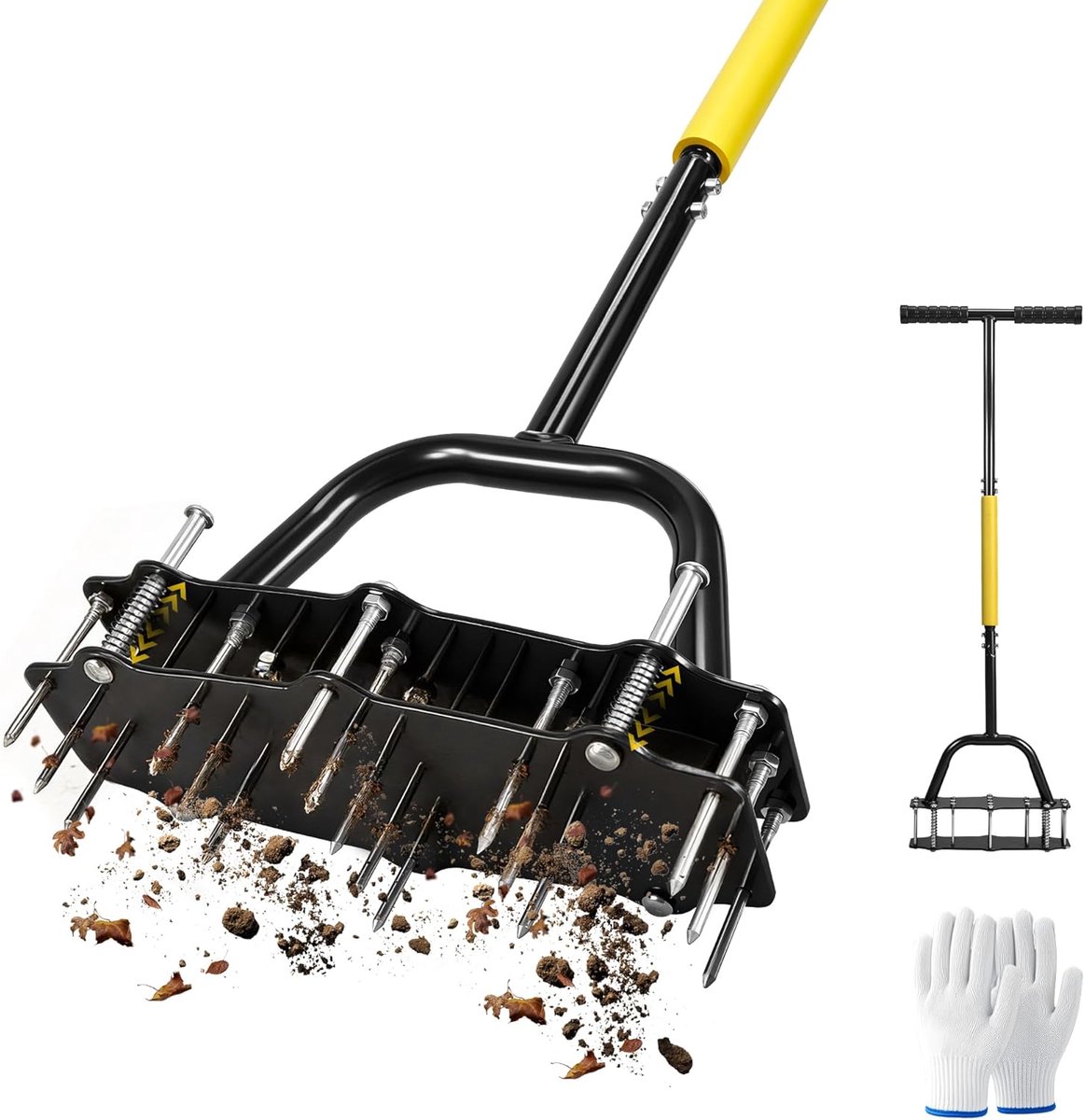 Gazonbeluchter – Verticuteermachine – Met 15 power-spikes