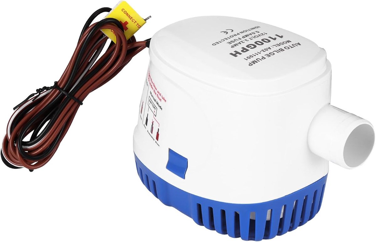 OurLeeme Bilge Pumps,12V1100GPH/70LPM Automatic Pump Marine Submersible Pump - ShopVlot