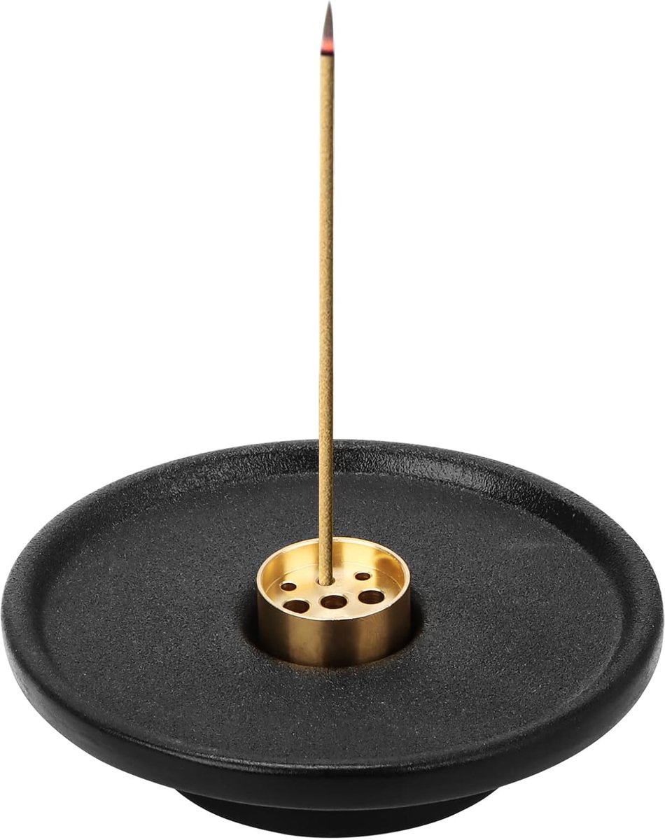 Wierookstokjeshouder, 9 gaten, afneembare wierookhouder, rond, voor woondecoratie, meditatie, slapen, yoga - ShopVlot