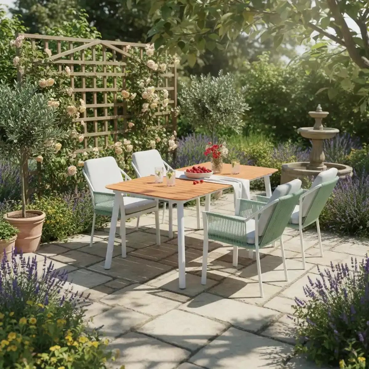 Tierra Outdoor Chaise de jardin Liv Rope - Dining - Aluminium