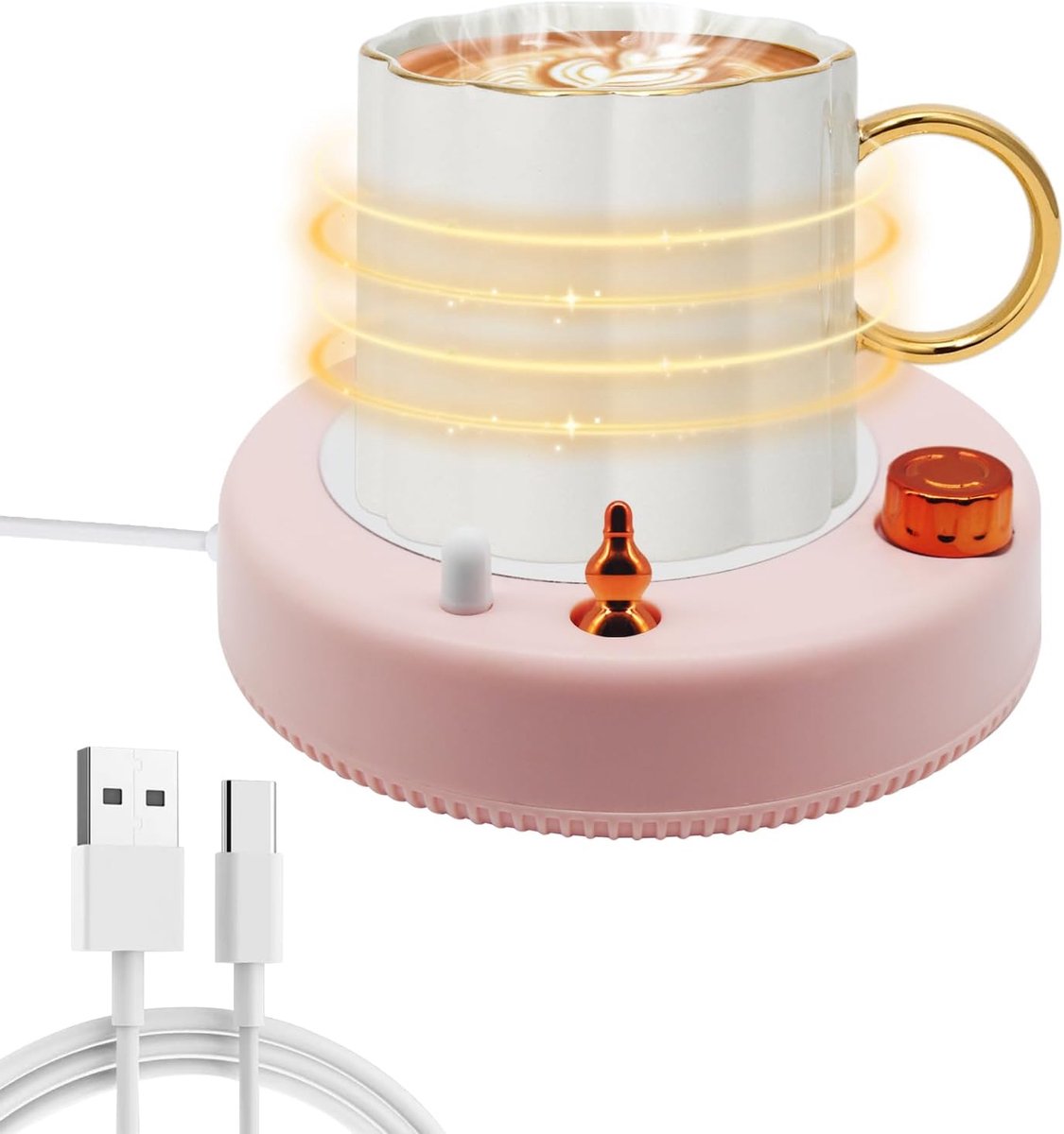Coffee Cup Warmer, Cup Warmer, Coffee Warmer, Suitable for Reheating Beverages such as Coffee, Tea and Milk at Home or - ShopVlot