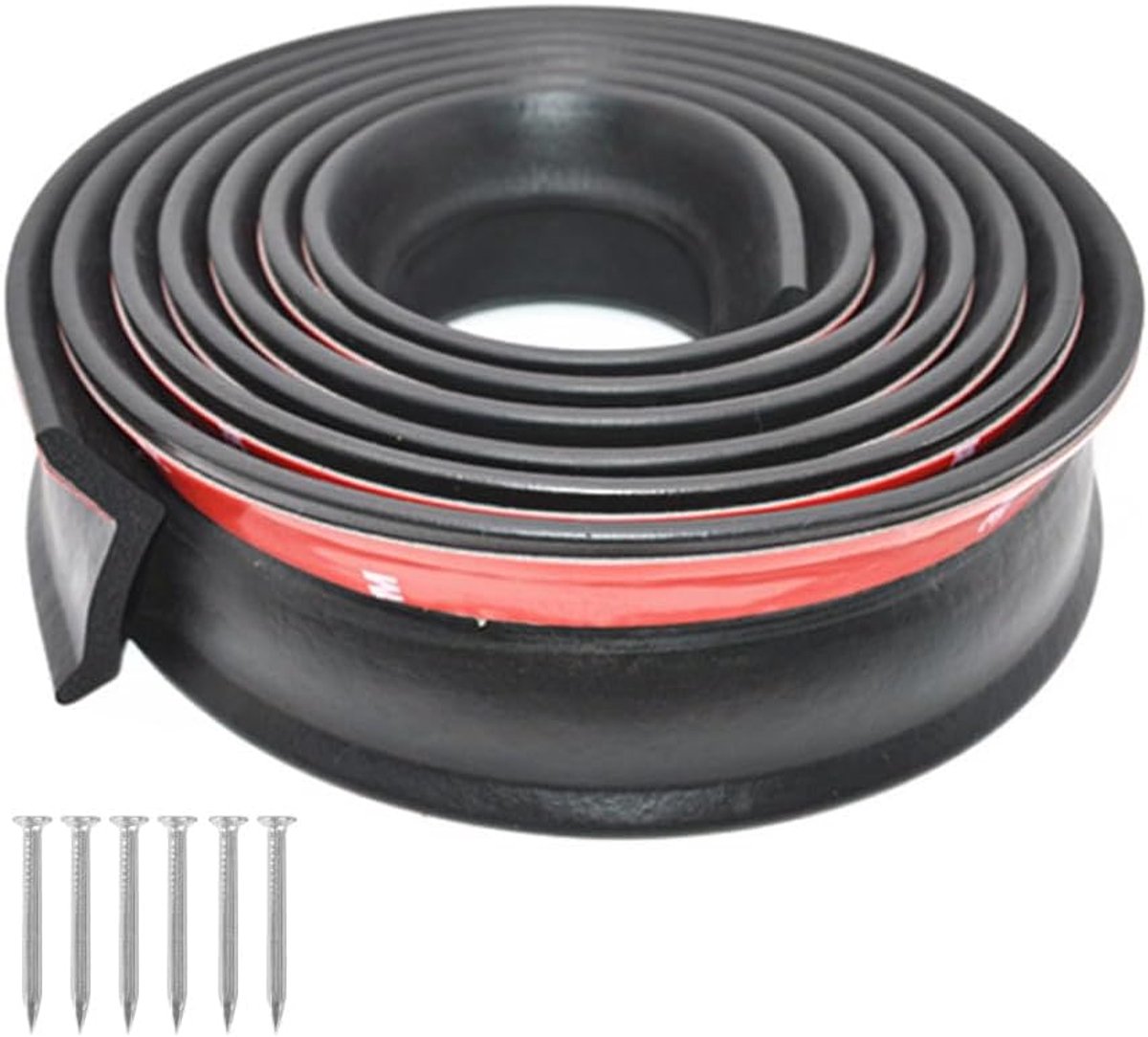 SnelShoppen - Garage Deurseal 3 Meter - Multifunctionele Onderkant Rubber Sealing Strip - Universele Garagedeur Weerstrip - Zelfklevende Tochtstrip me