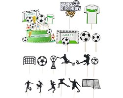 18pcs Football Cake Tops, Football Player Cake Tops, Football Figures, Birthday Cake Decorations, for Football Lovers - ShopVlot