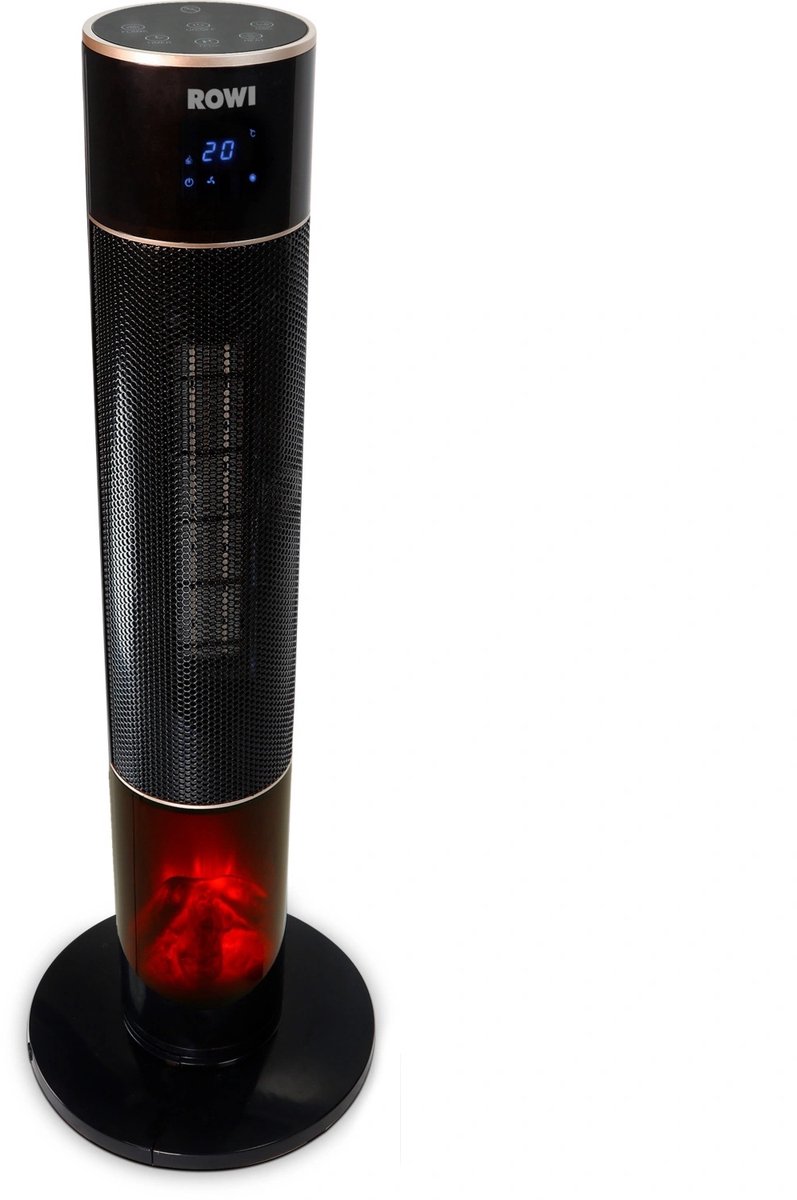 ROWI® Keramische kachel - Torenverwarming - Tower heater - Incl. afstandsbediening - 2000 Watt - Toren Verwarming - HKT 2000/2/6 ODF