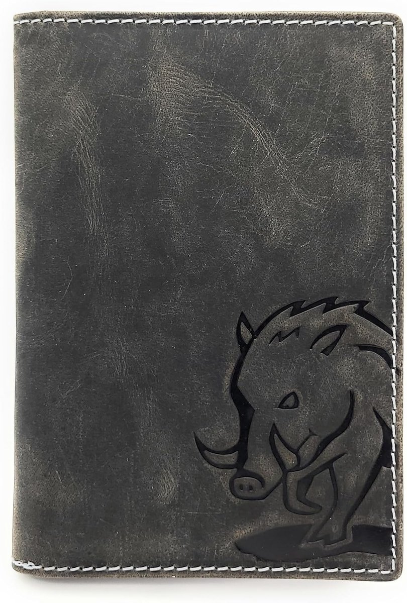 Jockey Club Genuine Leather Pencil Case Cover Documents Folder for Fishing License, ID for Heavy Disabled Persons - ShopVlot