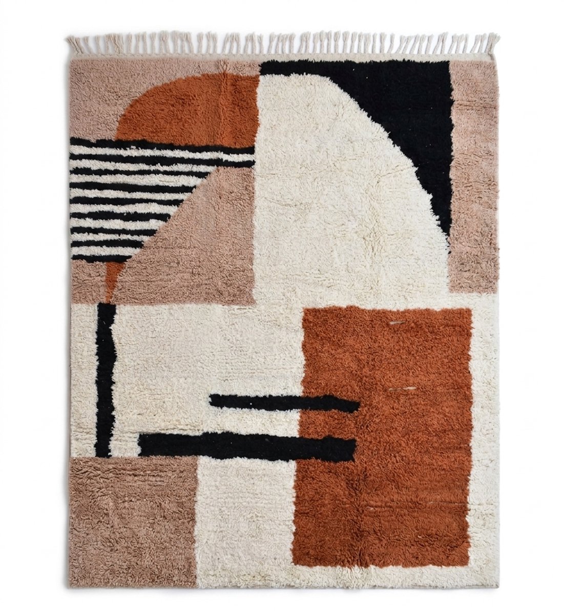 Marokkaans handgeweven tapijt - 300 x 250 cm - Origineel berber vloerkleed - Gemaakt van 100% wol - Hoogpolig Tapijt R362