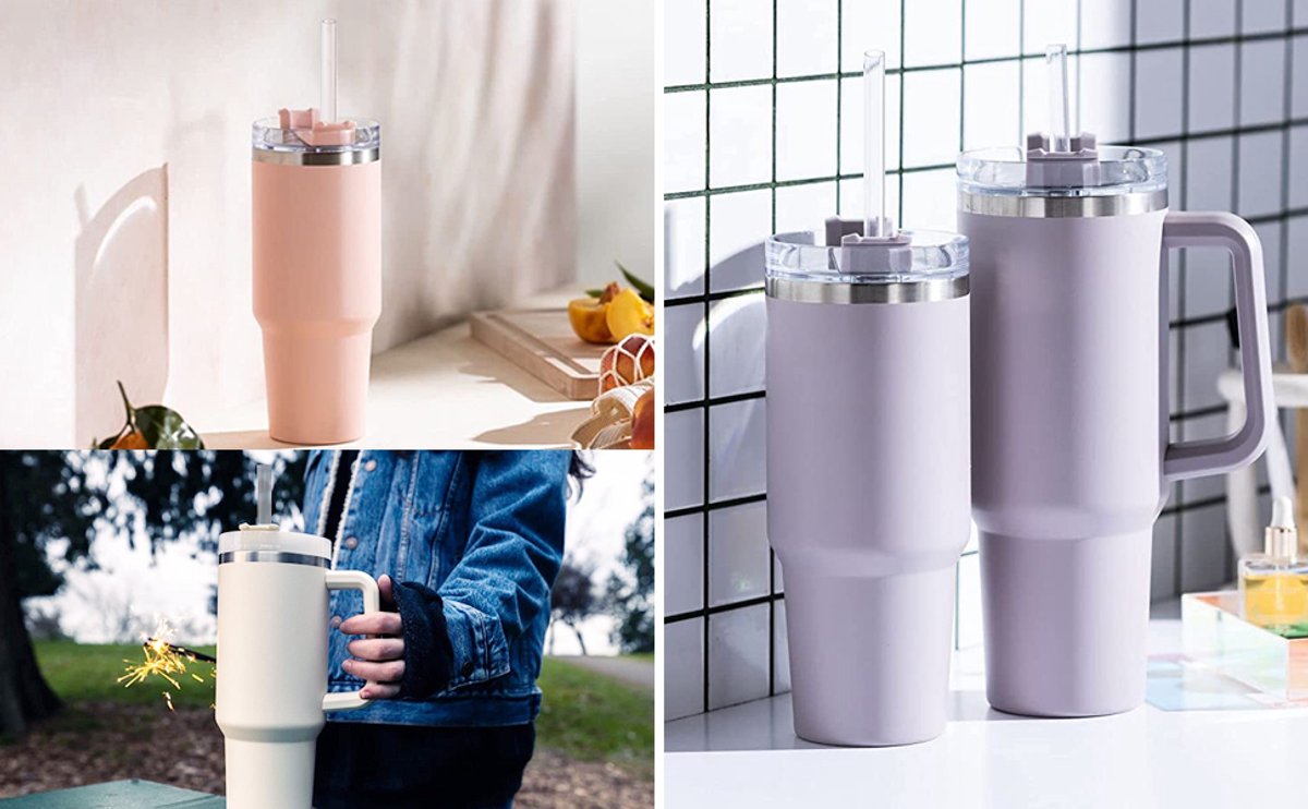 Set van 6 vervangende rietjes voor Stanley Adventure Quencher 40oz/30oz bekers; de rietjes worden geleverd met een schoonmaakborstel voor gebruik met Stanley-accessoires. – foto 4