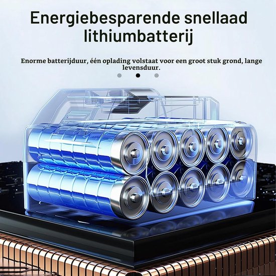21 V accu-grondhak met 2 x 3000 mAh acuus, accu-aangedreven tuinfrees, draadloze roeicultivator voor gazonbodemaanbouw en onkruid — afbeelding 5