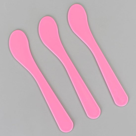 Spatels, kleine plastic spatel voor cosmetica, crème, ambacht, make-up spatel, multifunctionele mini-applicator voor het mengen, huidverzorging of schrapen van potten — afbeelding 5