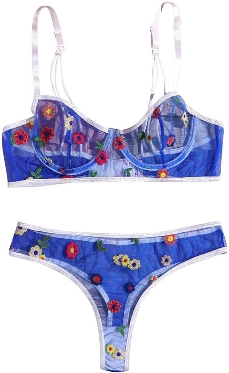 Lingeriesets dames Sexy Lingerie Vrouwen Beha String Lingerie Transparante Kanten Kleding Nachtkleding Set