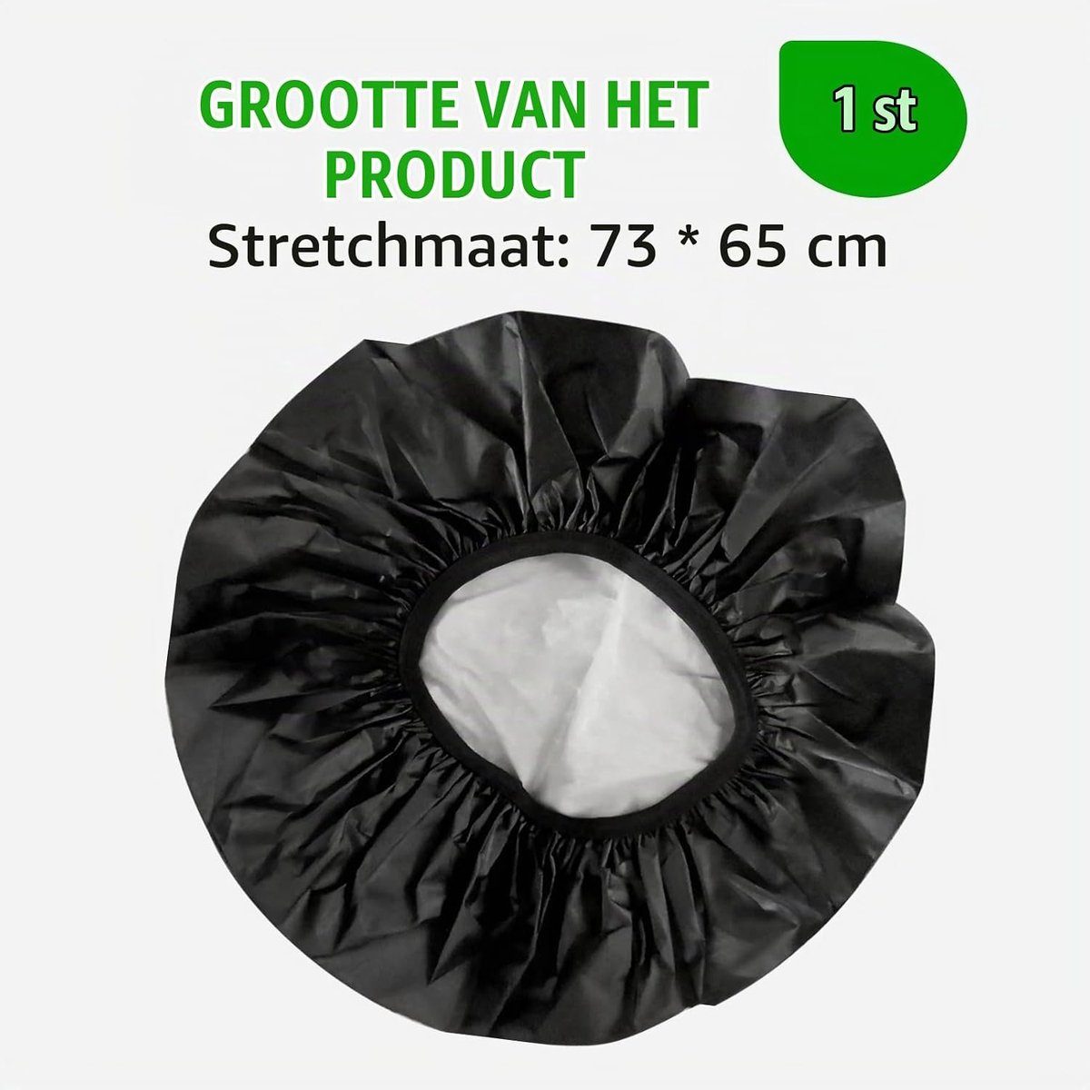 Regenhoes voor fietsmand 35 liter - Waterdicht & zwart - Bescherming tegen regen, modder en stof - Fietsmand hoes voor fietstas - Fietsmand accessoire met regenbescherming – foto 4