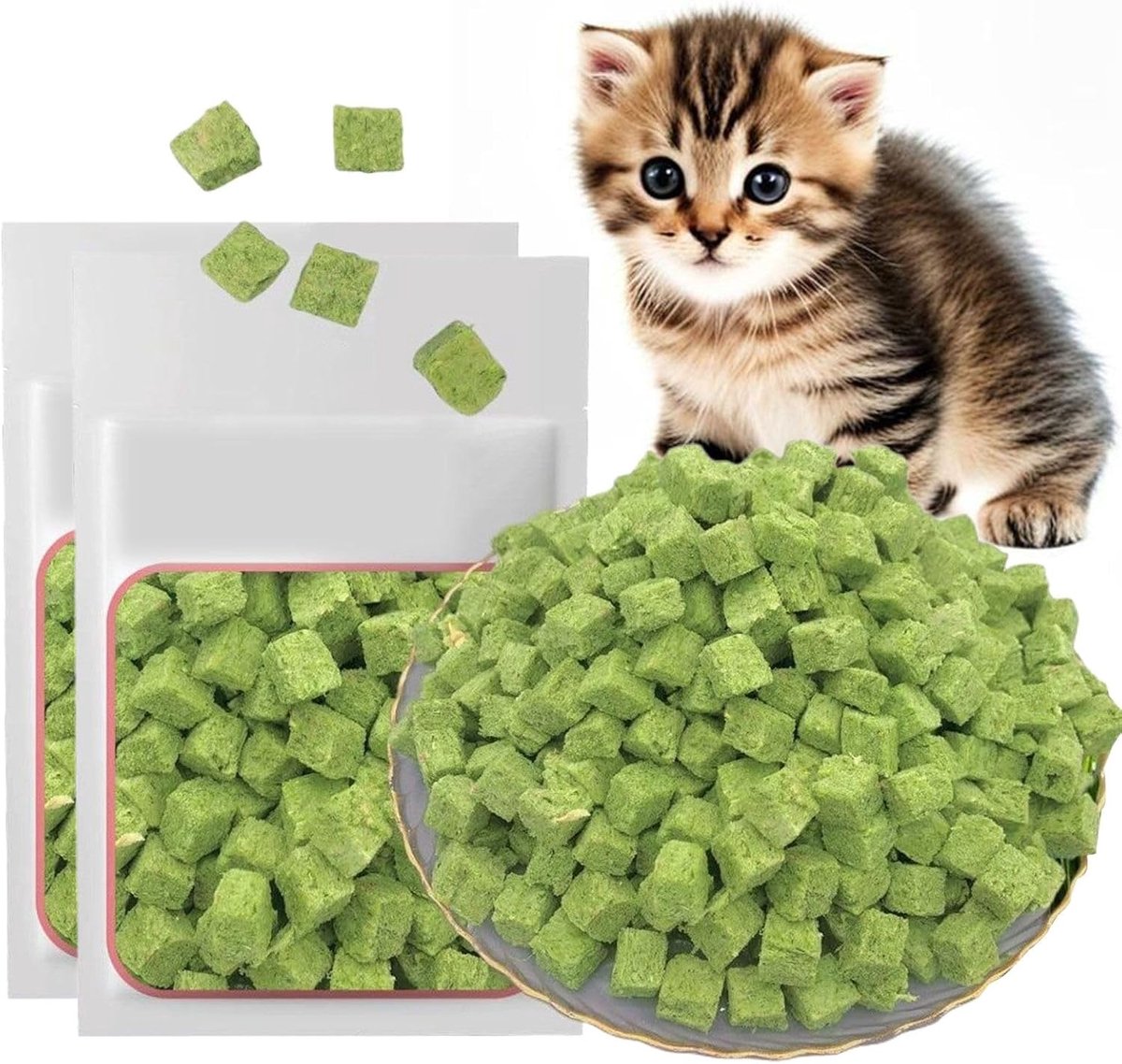 Kattengrassnack, kattengras voor katten, kattengras thee-sticks voor indoor katten, tandreiniger, kattenkauwspeelgoed, kattenkruidspeelgoed, kattenbijtspeelgoed voor het verwijderen van