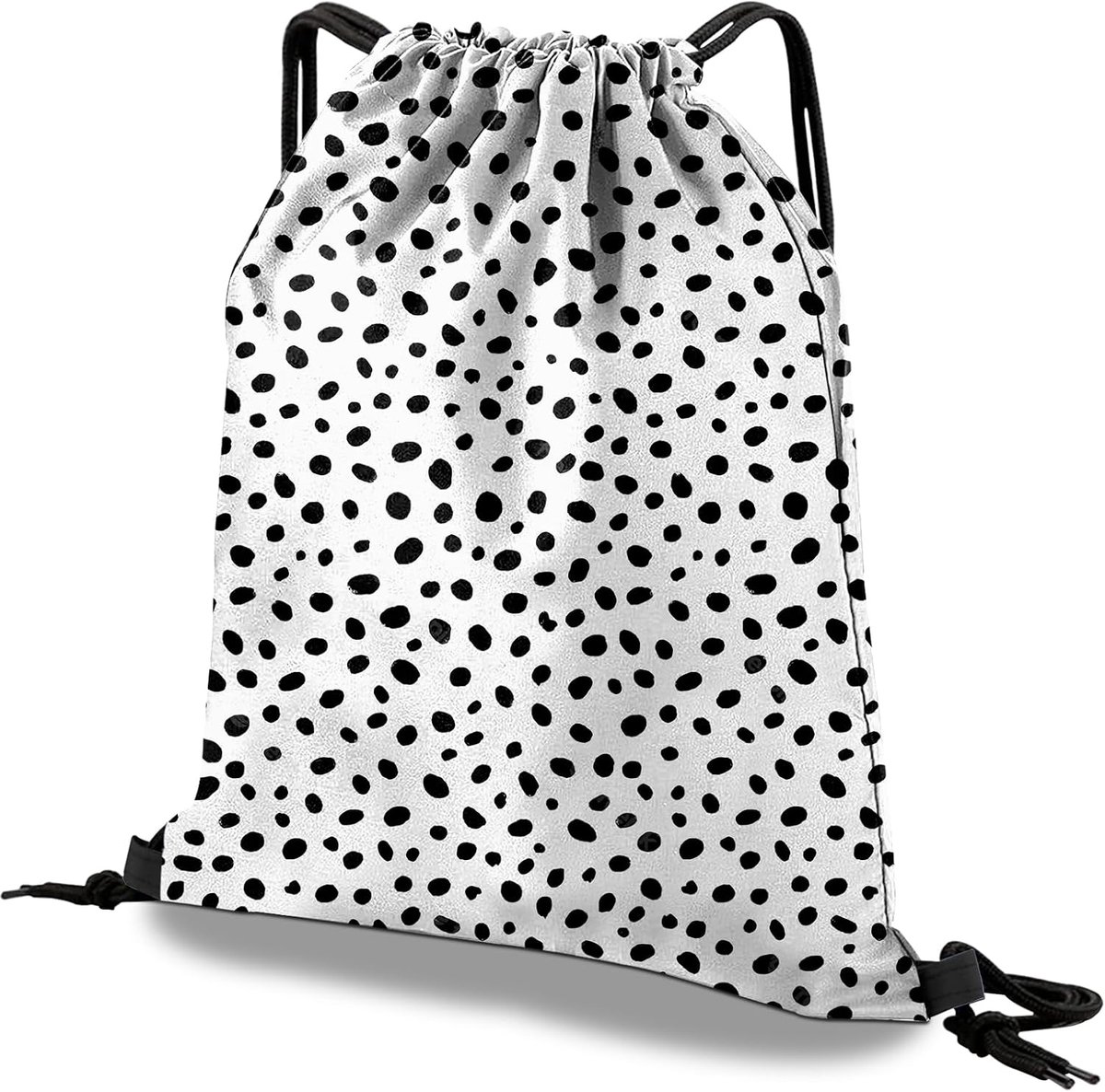 Trekkoord Rugzak Trekkoord String Tas Waterdicht voor Sport Gym Strand Reizen Leuke Esthetische Sackpack Mannen Vrouwen (13 "×17"), S-1-spikkeltje, One Size