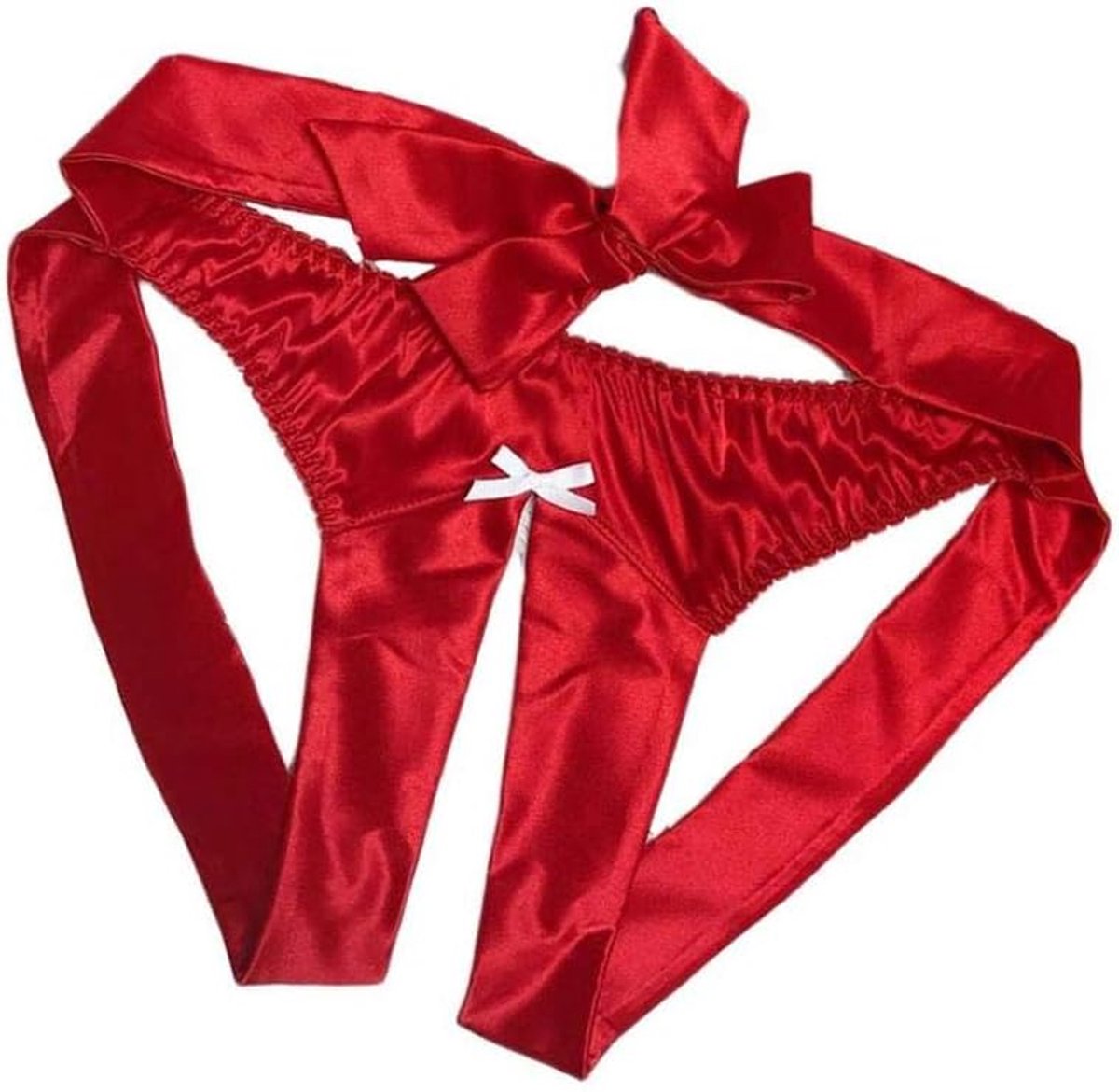 Slipje Vrouwen Satijnen G-String Slips Erotische Lingerie Hol Thong Nachtkleding Sexy Ondergoed Broek