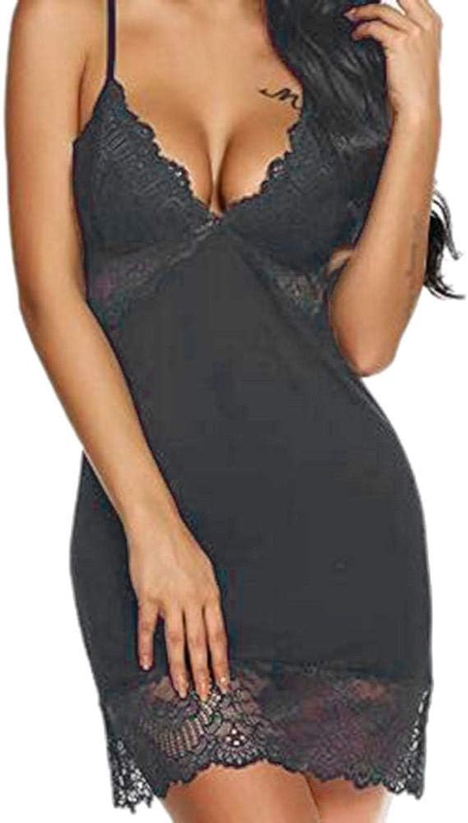 Sets met nachtmode & ochtendjas Vrouwen Dames Zijde Sexy Kant Lingerie Nachtkleding Ondergoed Nachtkleding