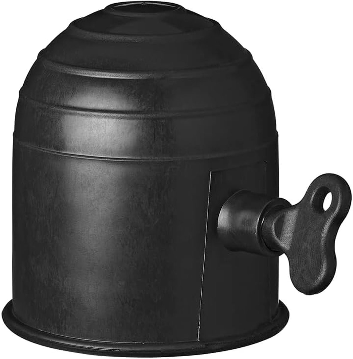 50 mm rubber/kunststof beschermkappen voor trekhaak, kogelkop voor aanhanger auto vrachtwagen camper (zwarte dop met slot)