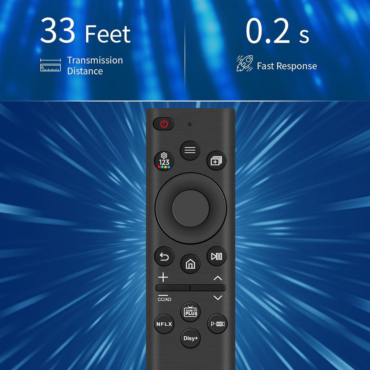 Afstandsbediening voor Samsung TV, BN59-01385A Universele afstandsbediening voor Samsung TV QLED OLED 4K 8K Smart TV's, met 4 sneltoetsen thumbnail 6