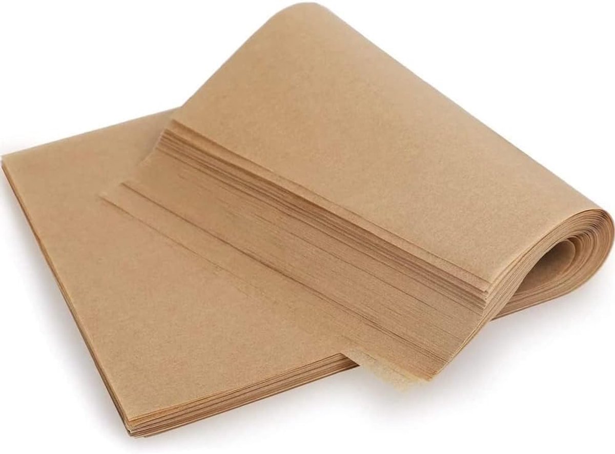 Waspapier voor levensmiddelen, 100 vellen bakpapier, kaaspapier, perkamentpapier, vetdicht papier, anti-aanbaklaag broodpapier voor boter, hamburger, pizza, sandwiches, vlees, 35 x 25 cm