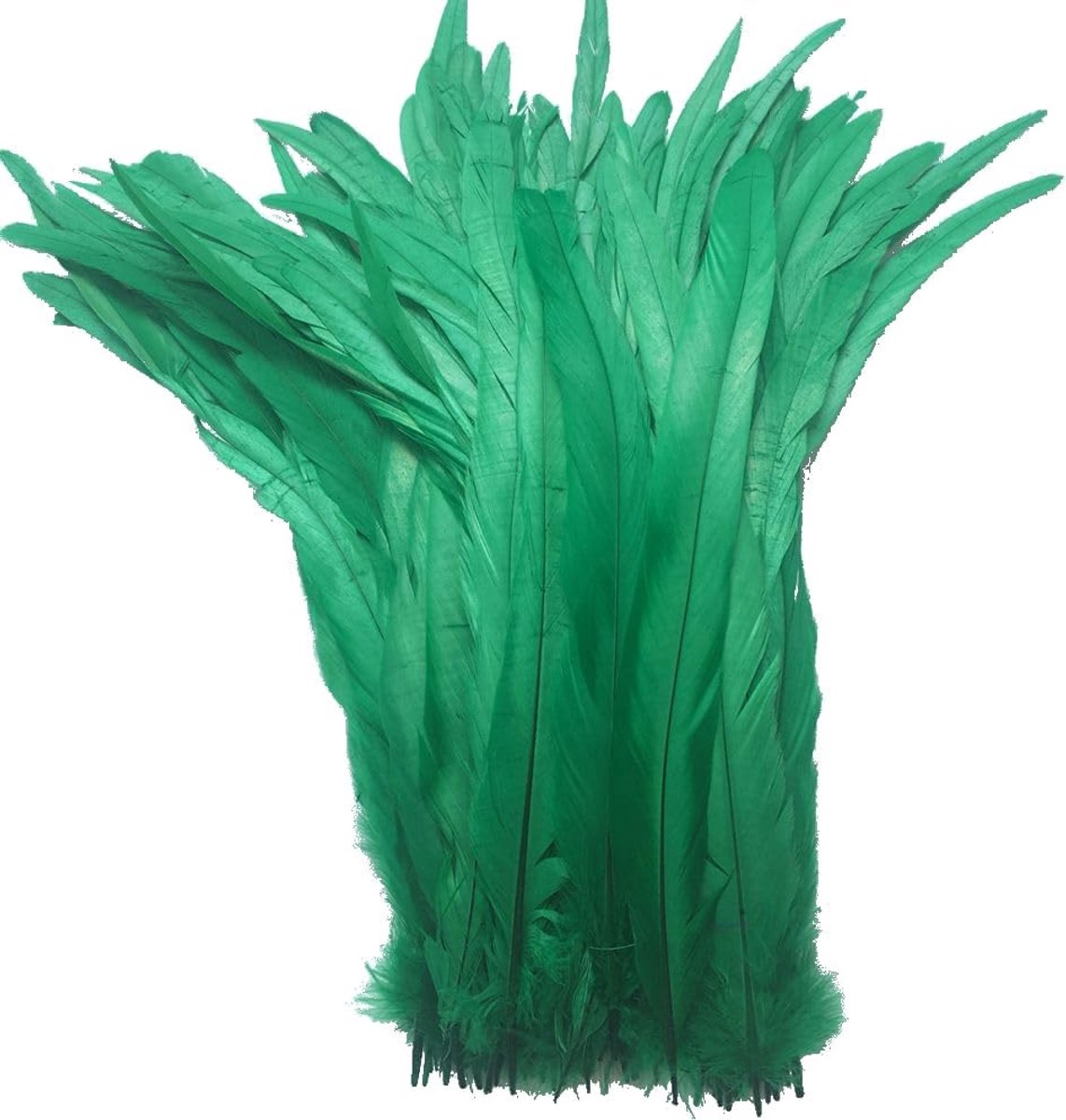 Veren 27-35 cm (donkergroen) Lengte Packung 50 stuks (11-14 inch)