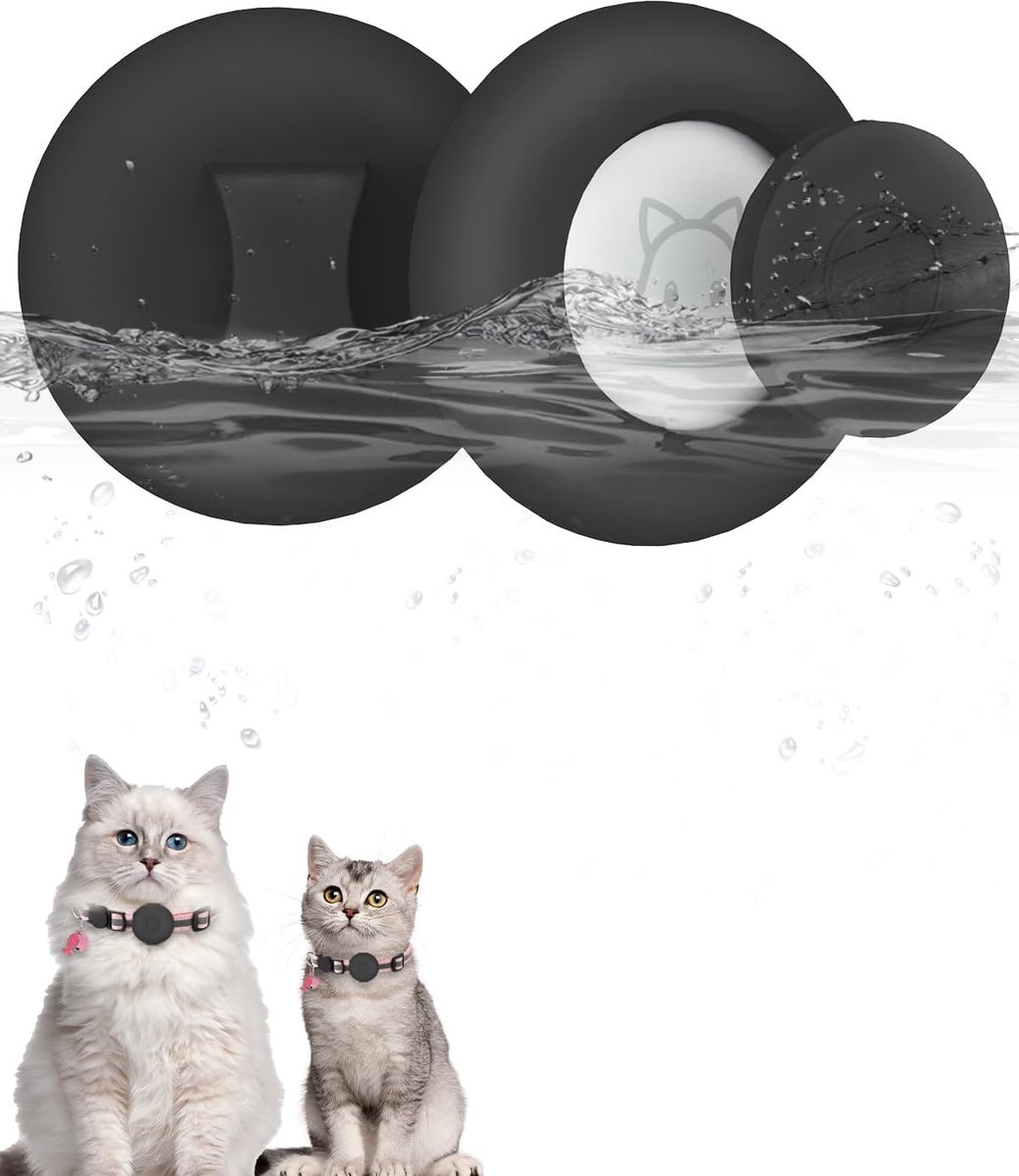 Houder voor AirTag kattenhalsband, opschuifbare lichte waterdichte hoes voor AirTag hond/kat 2021 accessoires