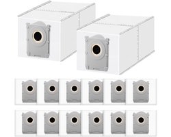 14 stuks stofzuigerzakken voor ECOVACS DEEBOT X8/X9 PRO Omni, T50 Omni, T50 Pro Omni, T50 Max Pro Omni, T80 Omni, T30C Pro Omni, T30C Pro Omni GEN 2 stofzuiger afzuigstation - vervangende