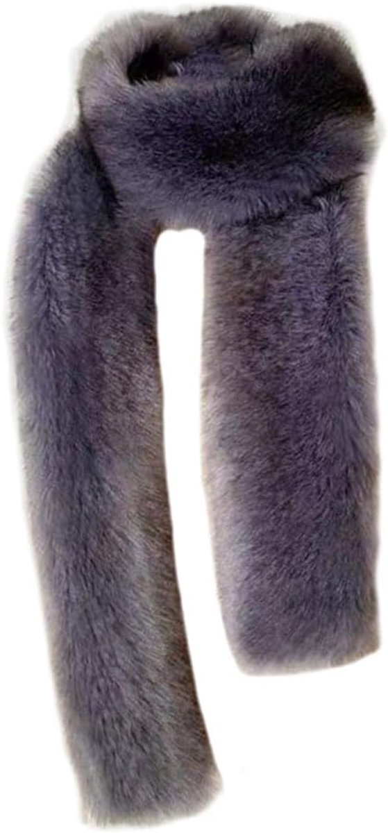 Sjaal stola dames lange bontsjaal 180 cm nepbont kraag winter bontkraag bruiloft sjaal bont bruidsstola kunstbont kraag sjaal bontsjaal voor avondjurk jas mantel