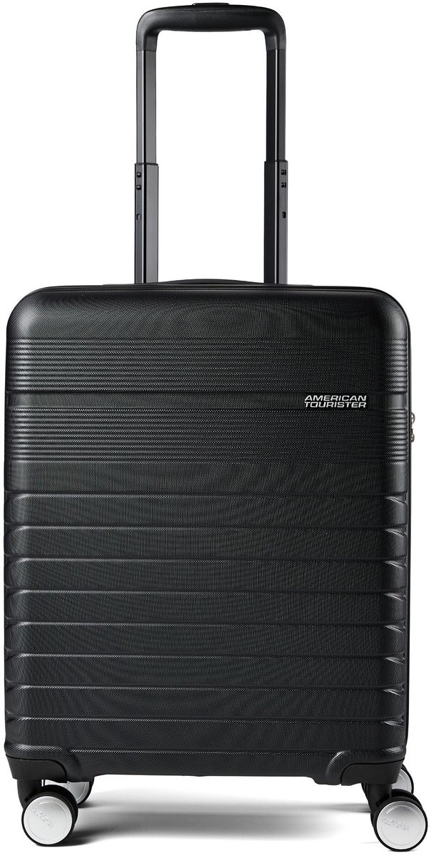 American Tourister Checkline 4 wielen Cabinewagen 55 cm - Harde bagage - TSA slot - true black