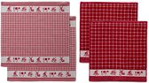 DDDDD Dutchie Kitchen set - DDDDD de cuisine - Torchon - Rouge