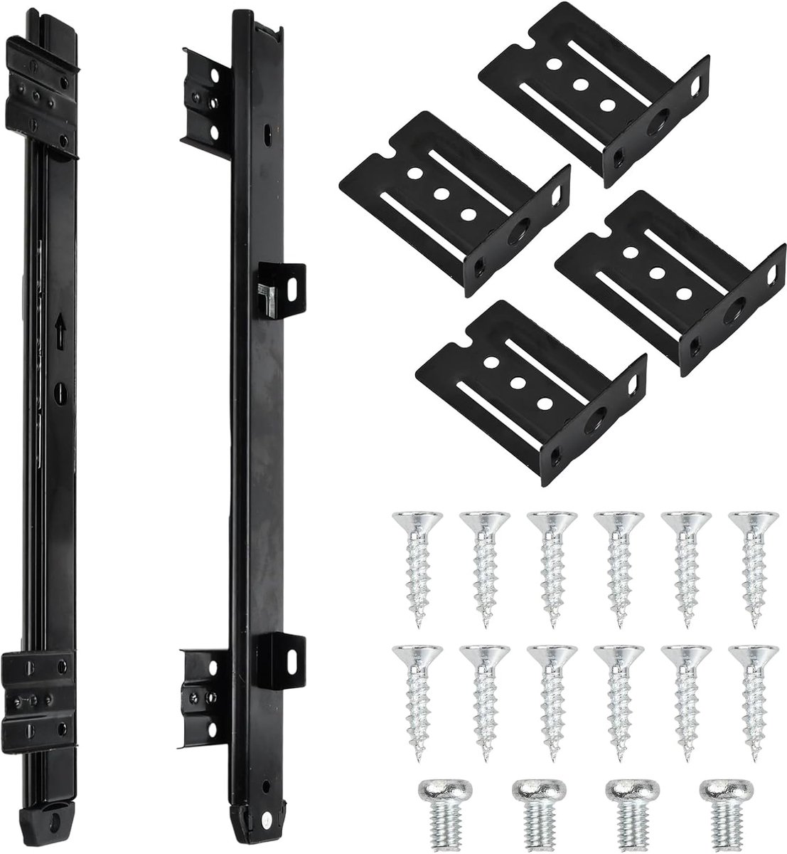 Ladelopers, Keyboard Slide Hardware, 35cm Ball Bearing Runners for Underdesk Keyword Platform/Shelf/Tray, Heavy Duty - ShopVlot