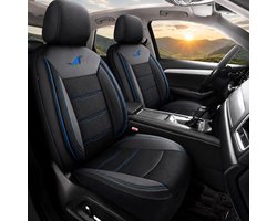 Stoelhoezen Seat Alhambra 2 - Complete set - Blauwe stiknaden - AIM