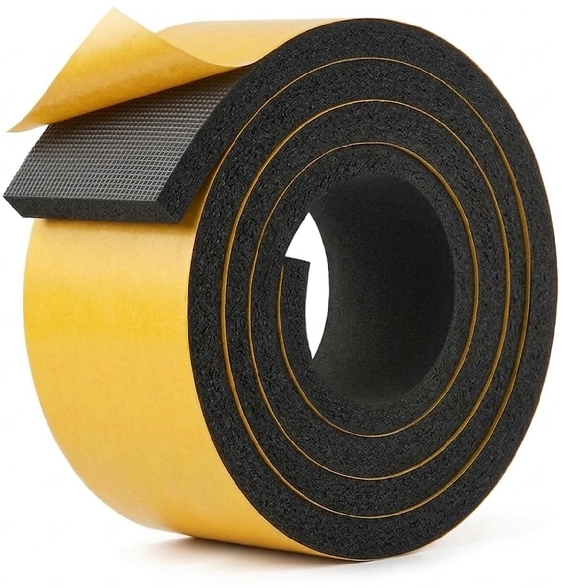 Zelfklevende schuimrubber afdichtingsband 2 meter - zwarte isolatieband - 50 mm breed - voor ramen en meubels - ShopVlot