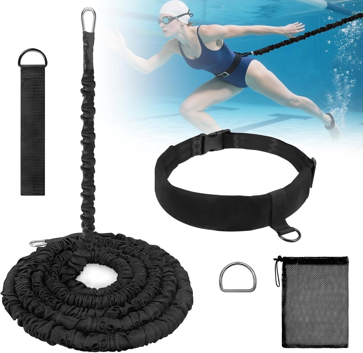 Zwemband met Weerstand, 2.5-9 M