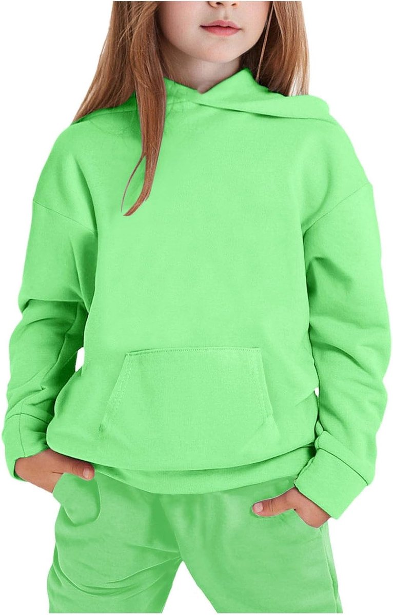 2-delige set voor meisjes, top met lange mouwen en bermuda, eenhoornmotief, katoen, zacht, trendy, zomerkleding, comfortabel, kinderkleding, strand, A206