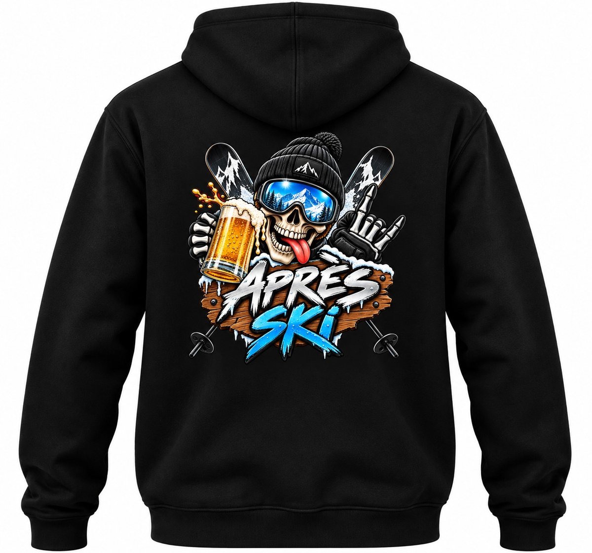 Apres Ski Hoodie - Maat M - Skeleton