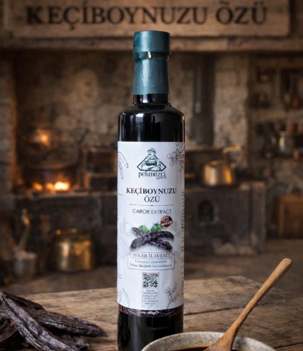 Pekmezci Amca Keçiboynuzu Özü - 690 g - 100% Natuurlijk Carob Extract - Harnup Siroop Zonder Toevoegingen
