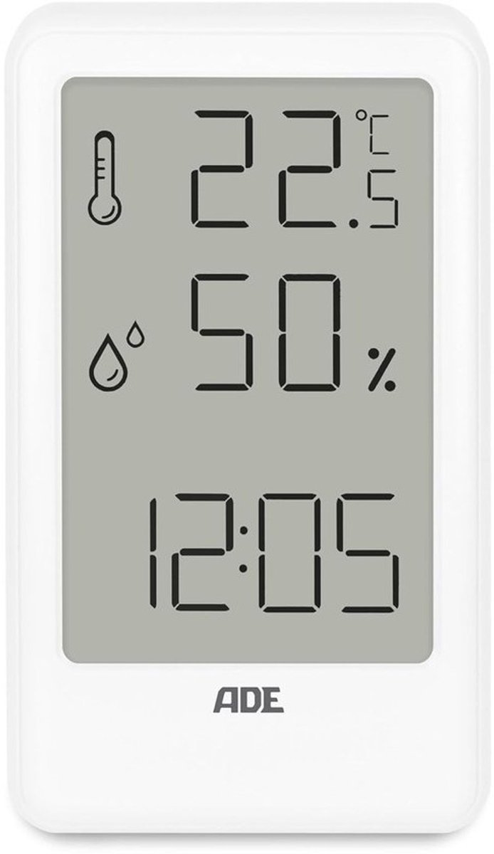 Digitale binnenklok - Thermometer en hygrometer - Meter voor temperatuur en luchtvochtigheid