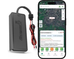 GLAREX® GPS Tracker PowerLine - Bekabeld 12V/24V - Zonder Abonnement - Android & iOS - 150 Landen - 10 Jaar Full SIM Service - Auto - Motor - Mini - Trackers - Met App