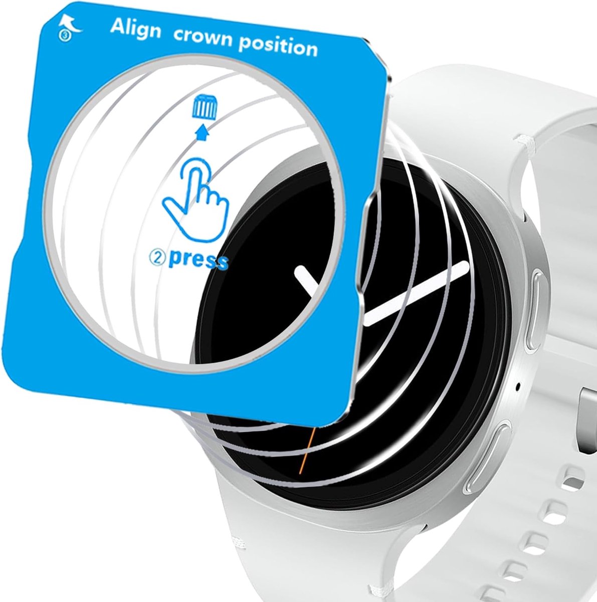 Glas voor Samsung Galaxy Watch 8 44 mm, 4 stuks