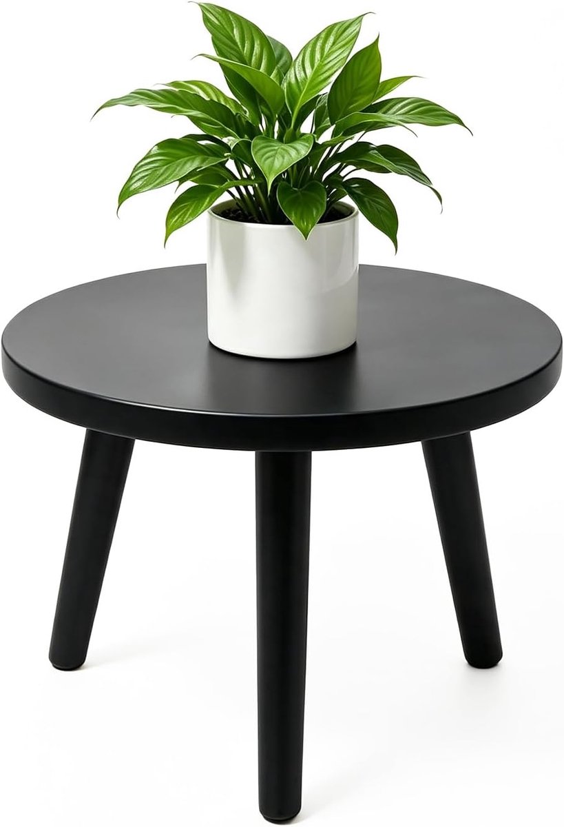 Hout, bloemenstandaard, balkon, rond, bloemenkruk, hout, binnen, bloemenstandaard, rond, bloemenkruk voor verschillende potmaten, plantenkruk, decoratieve kruk voor huis