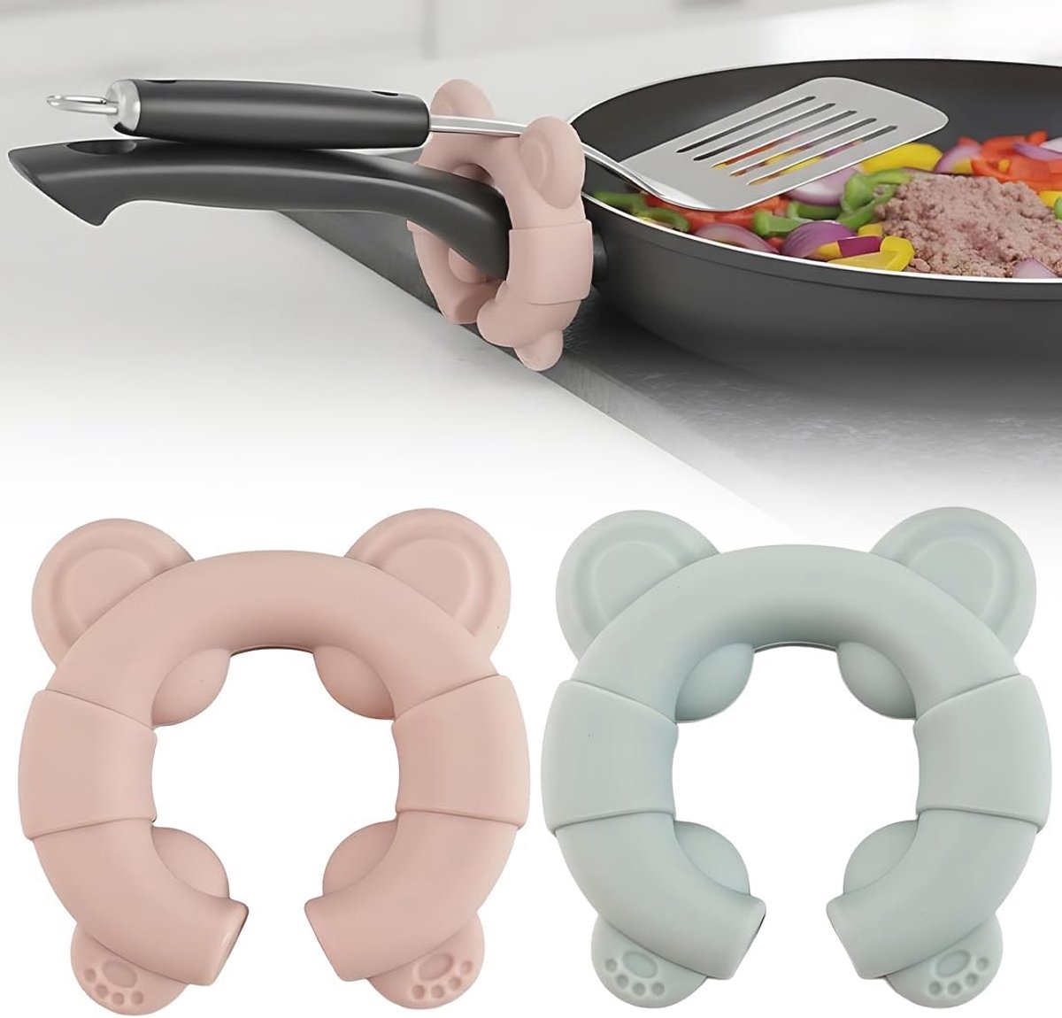 Houders, Keukenlepelhouder, Pan deksel organizer, Pan houder, Dekselhouder, Lepelsteun Keuken, Ruimtebesparende Pan dekselhouder, Keukenorganizer