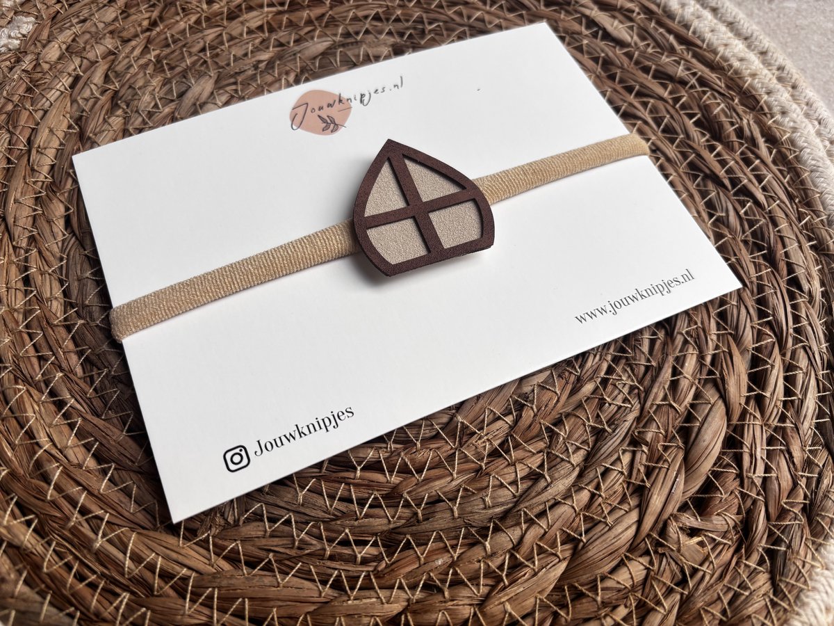 Baby haarband Mijter - Baby haaraccessoires - Sinterklaas - Sint en Piet - Baby meisjes haarbandjes - Newborn haarbandjes -Baby Haarbandje - Kinderhaarband - babykleding - baby haarband