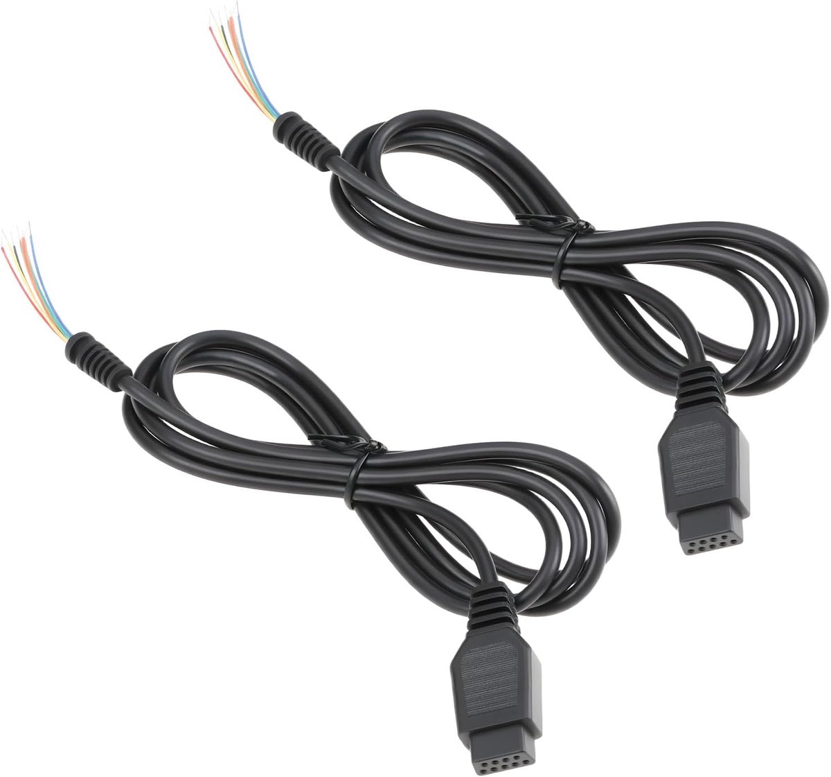 2 Stuks Joysticks Vervangende DB9 Kabel 1.5m Compatibel met Atari Compatibel met Commodore C64