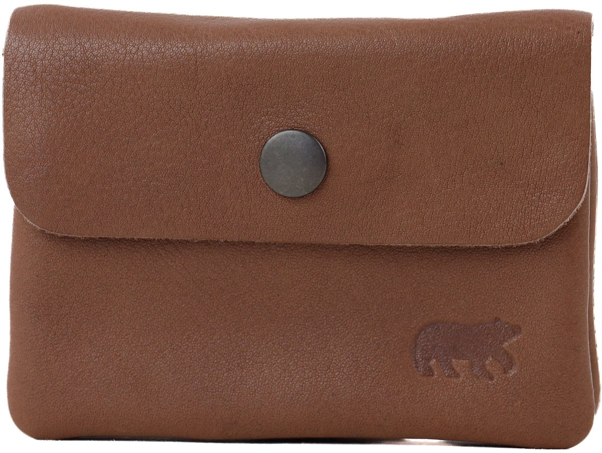 Bear Design Pietje Leren Portemonneetje - Antler