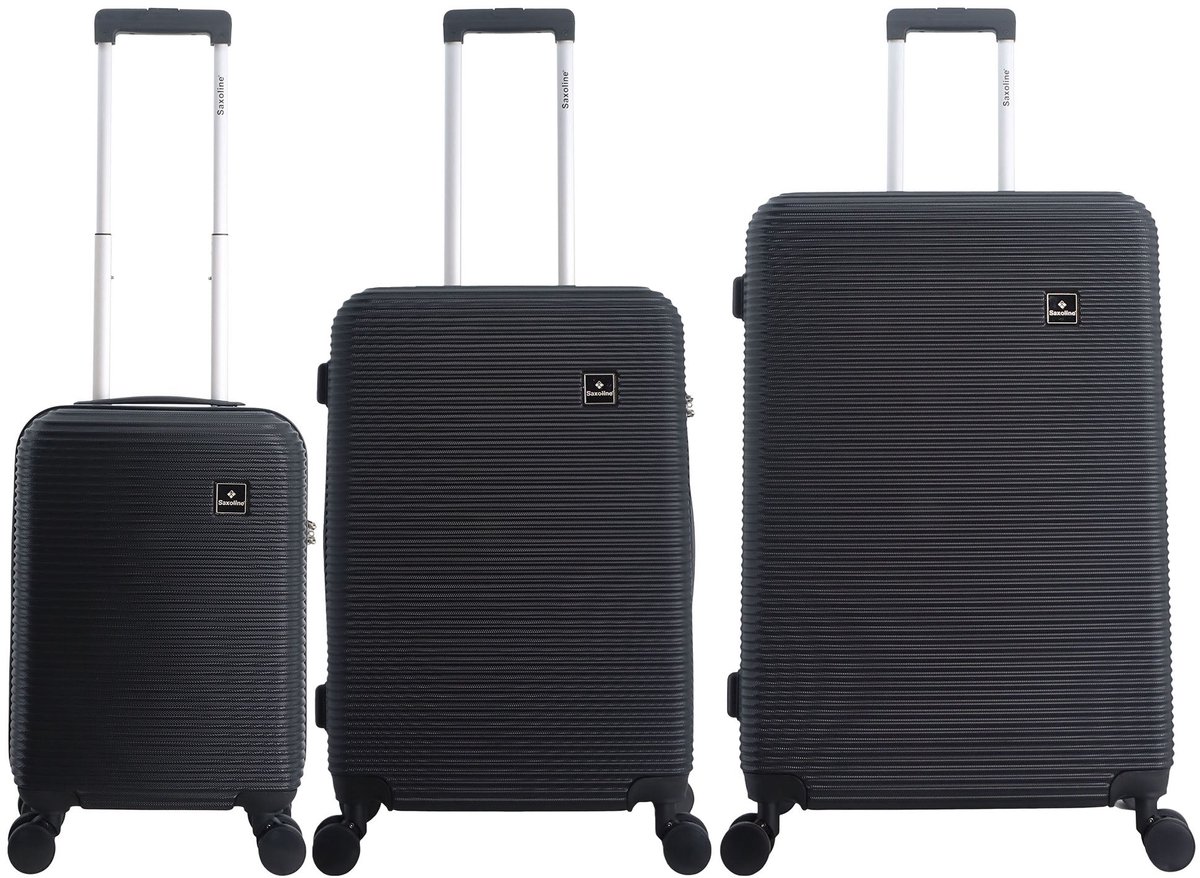 Saxoline Twist Harde Kofferset S/M/L – Zwart - Zwart / Set